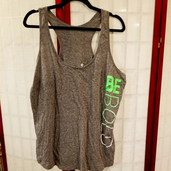 Old Navy Tops - Old Navy Active semi-fitted soft racerback tank. Gray/Green. Size XXL